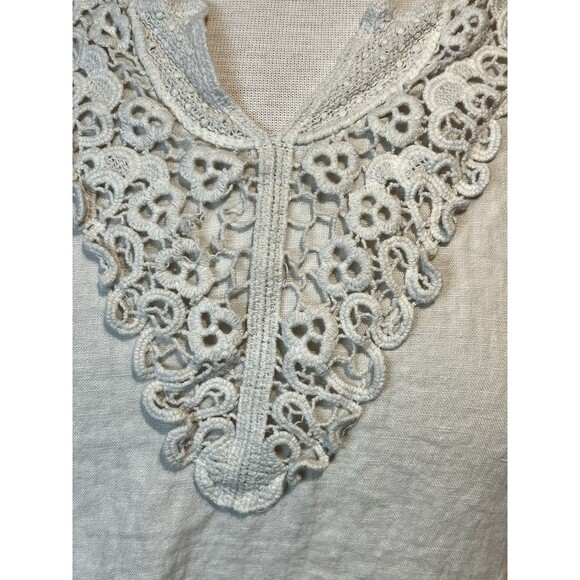 Carla Conti Made in Italy Oatmeal Linen Sleeveless Dress Size XS Women’s - Picture 2 of 5